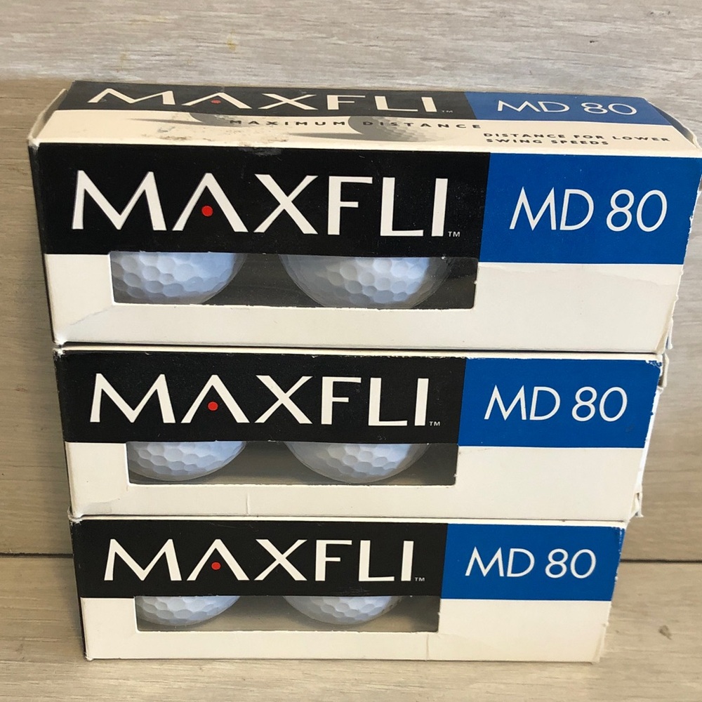 Maxfli MD 80 Golf Balls NEW NIB Bundle Lot of 9
